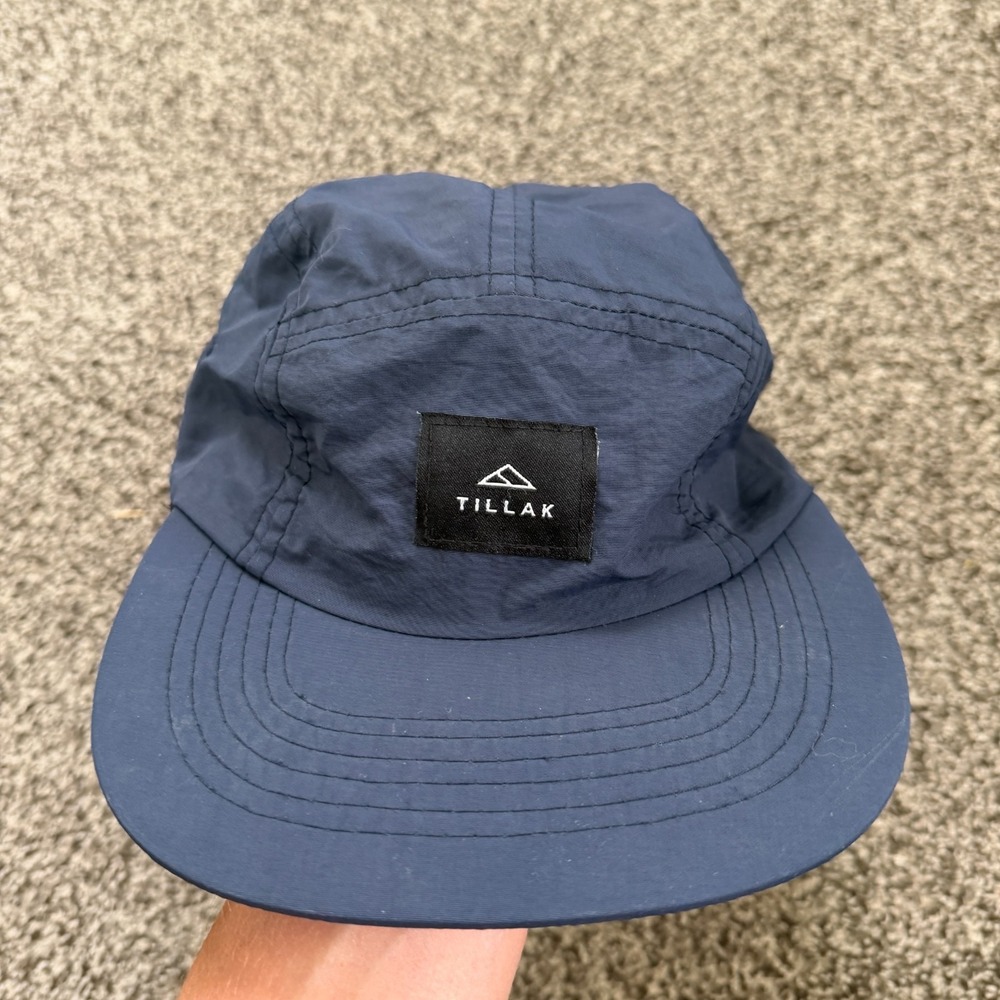 Tillak Hat Cap StrapBack Blue OSFM 5 Panel Lightweight Outdoors Mens hiking